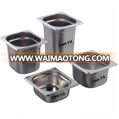 Anti-Jamming European style stainless steel kitchen food container gn pan